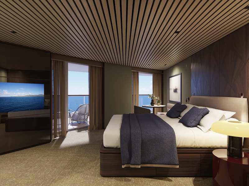 The Haven Aft-Facing Owner's Suite with Master Bedroom & Large Balcony